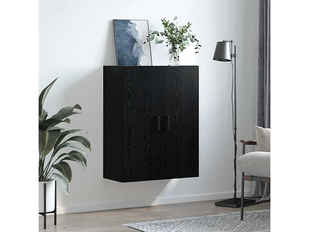 Pensile nero 69,5 x 34 x 90 cm Legno ingegnerizzato