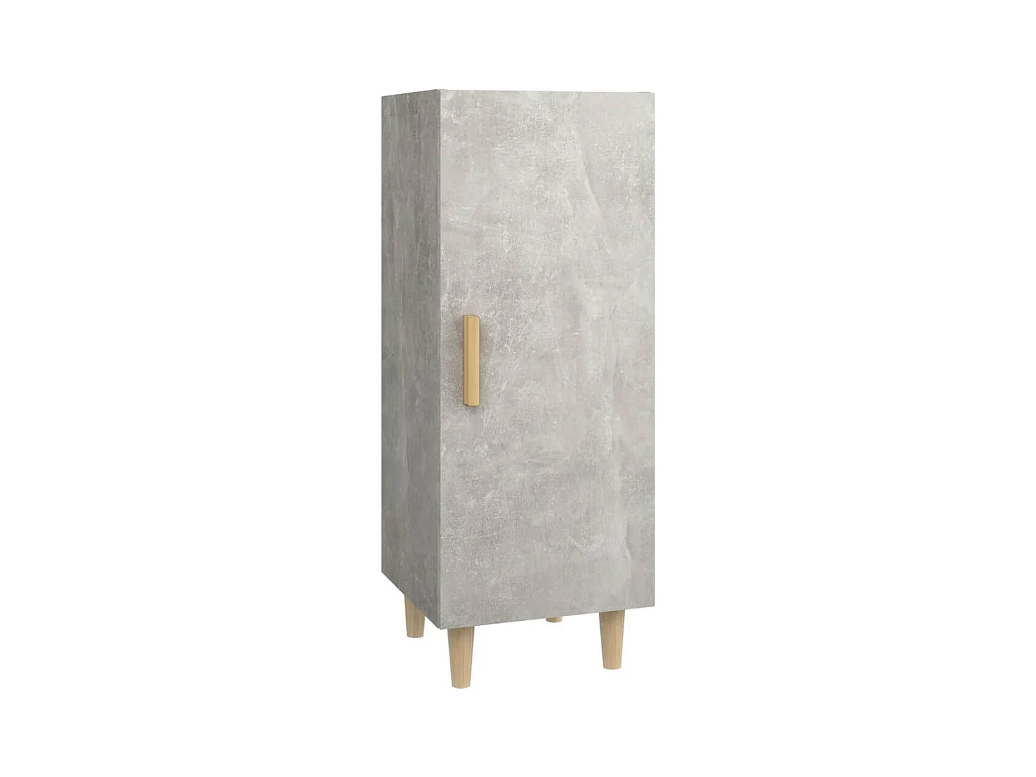 Buffet Gris béton 34,5x34x90 cm Bois d'ingénierie