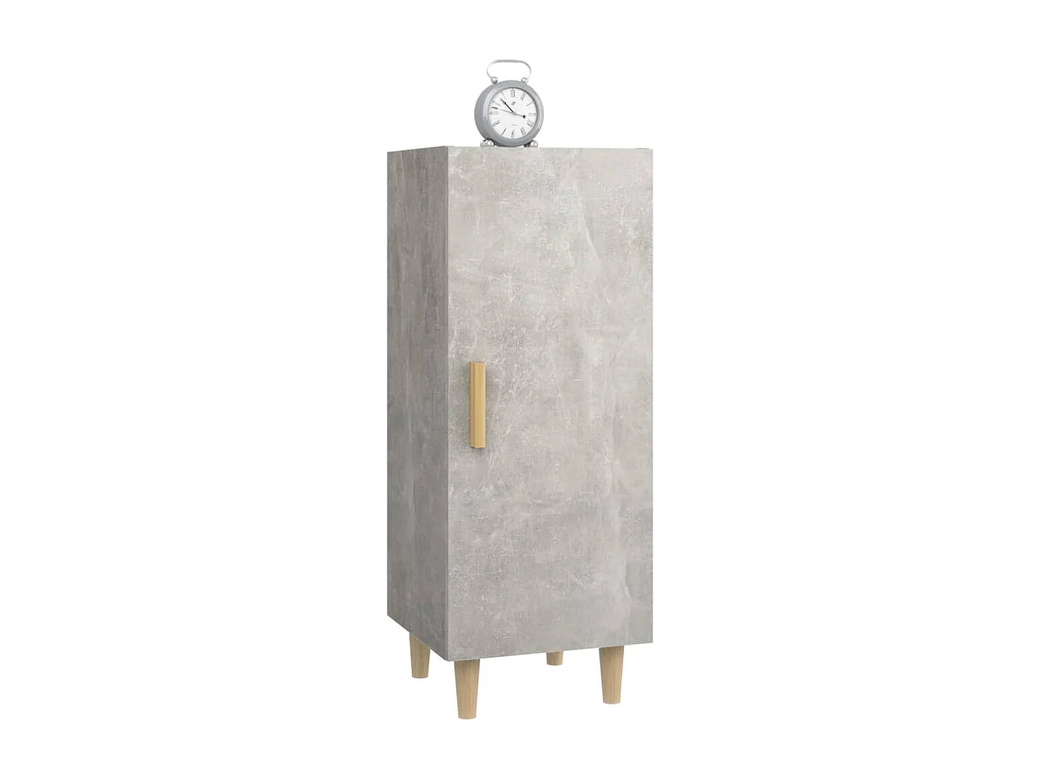 Buffet Gris béton 34,5x34x90 cm Bois d'ingénierie