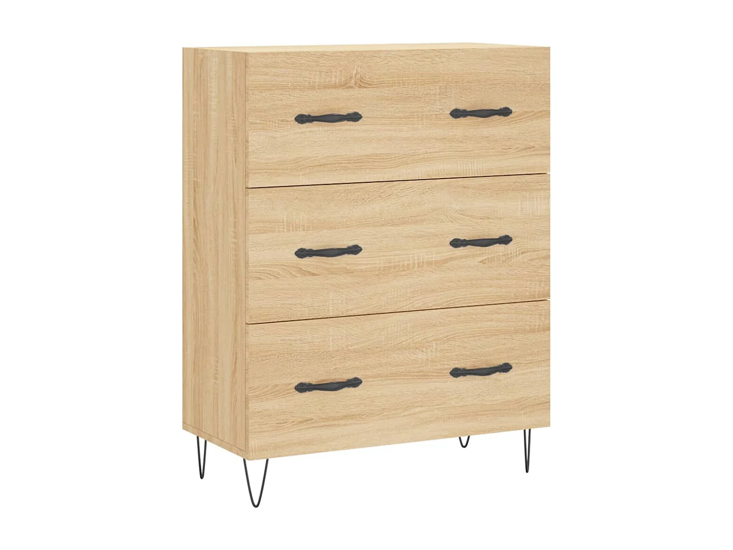 Hoog dressoir Sonoma eiken 69,5x34x180 cm Technisch hout