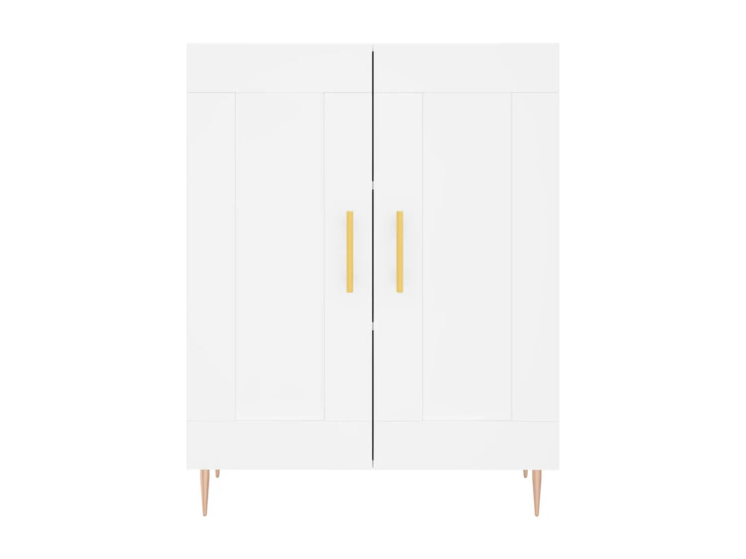 Wit hoog dressoir 69,5x34x180 cm Technisch hout