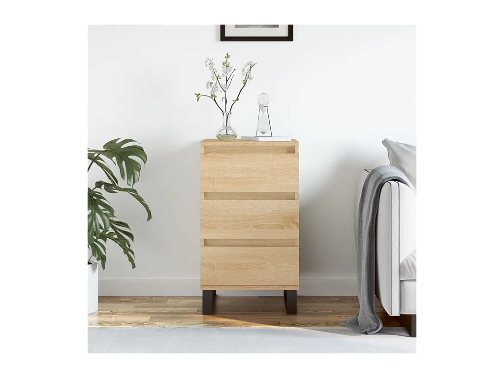 Buffet chêne sonoma 40x35x70 cm bois d'ingénierie