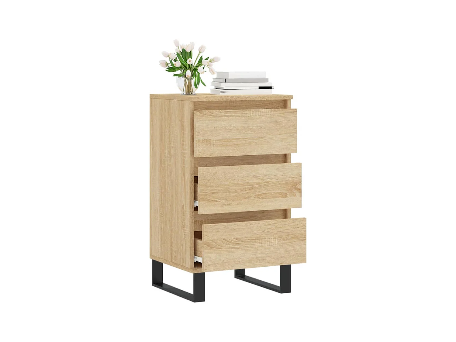 Buffet chêne sonoma 40x35x70 cm bois d'ingénierie