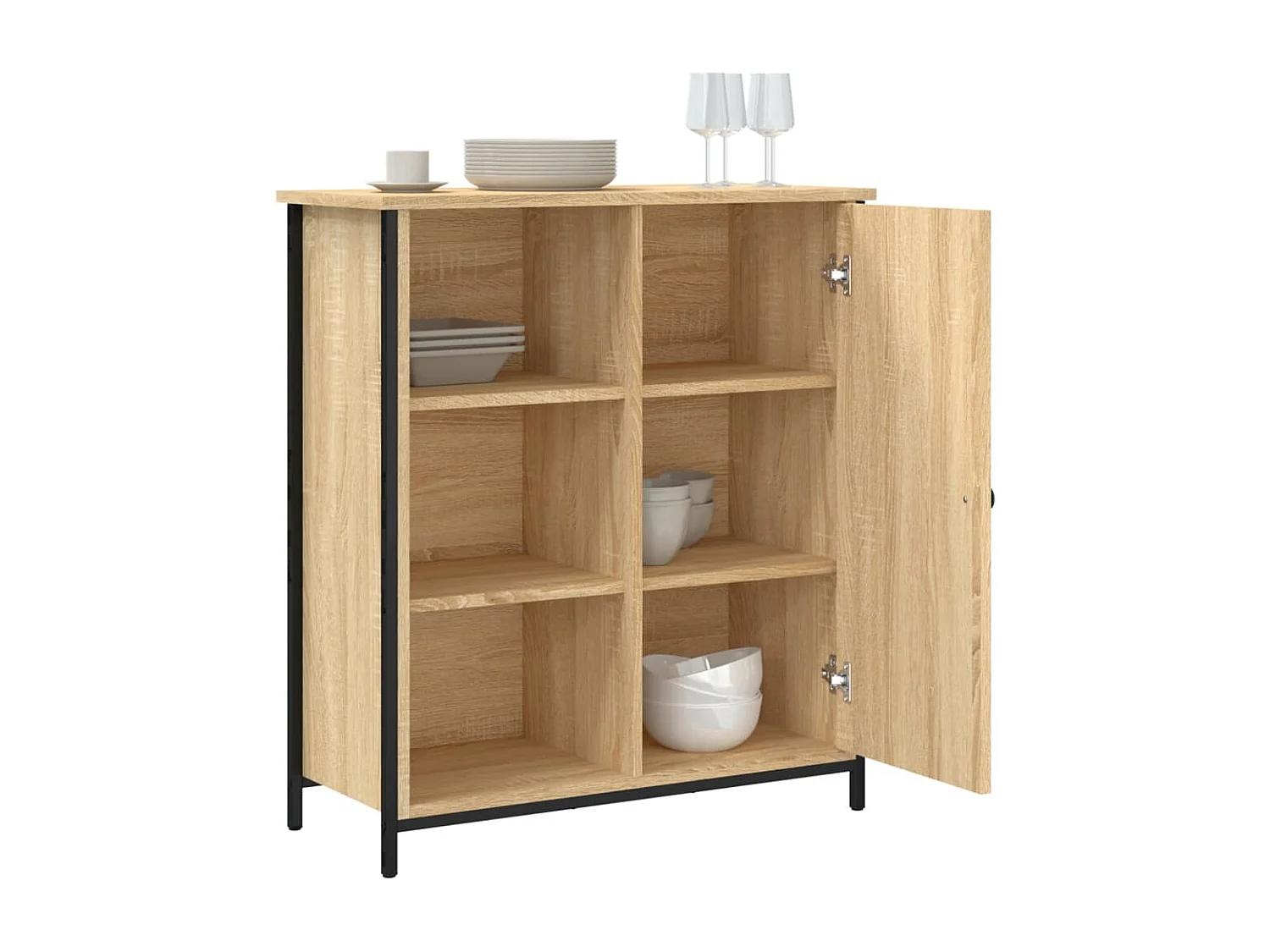 Buffet chêne sonoma 70x30x80 cm bois d'ingénierie