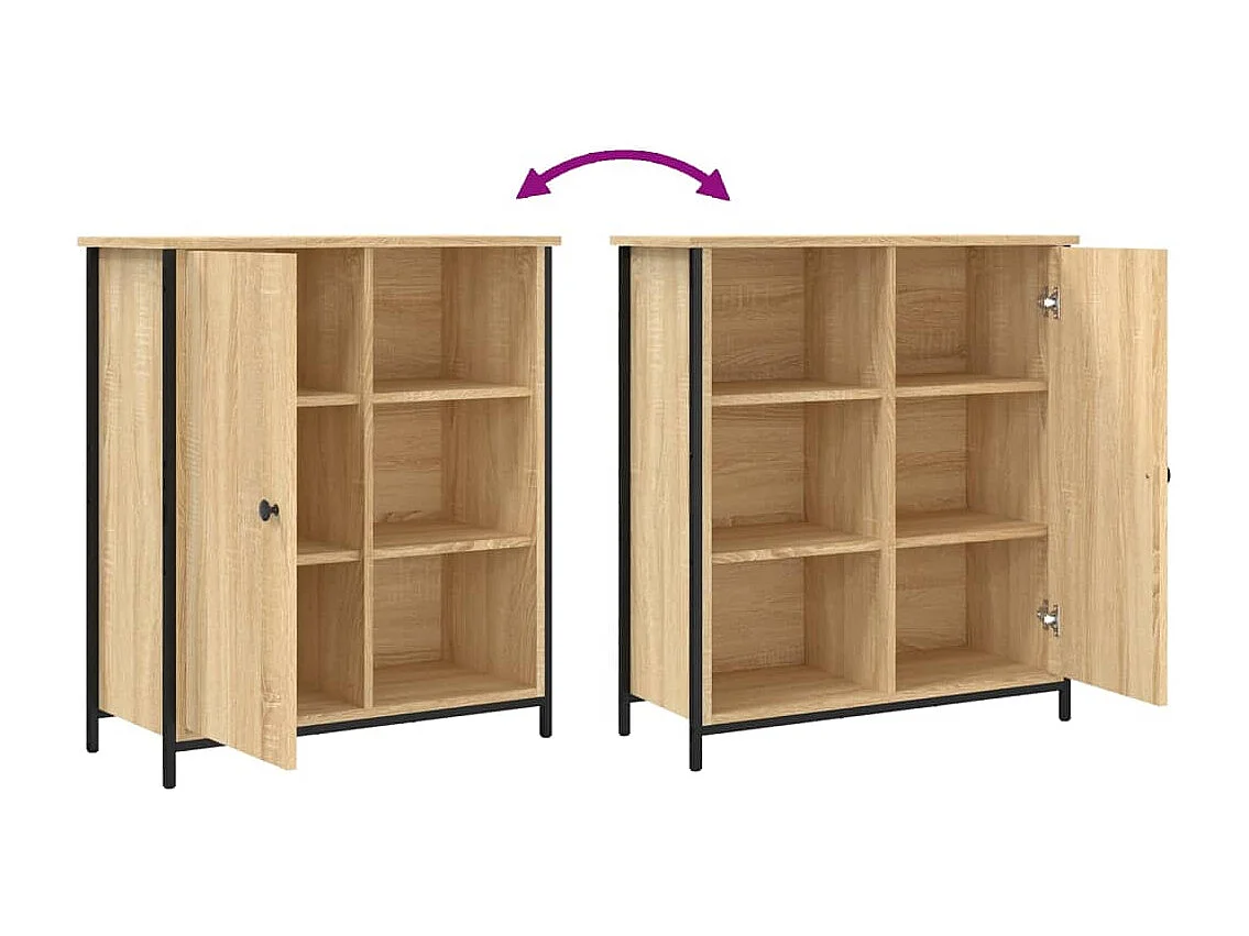 Buffet chêne sonoma 70x30x80 cm bois d'ingénierie