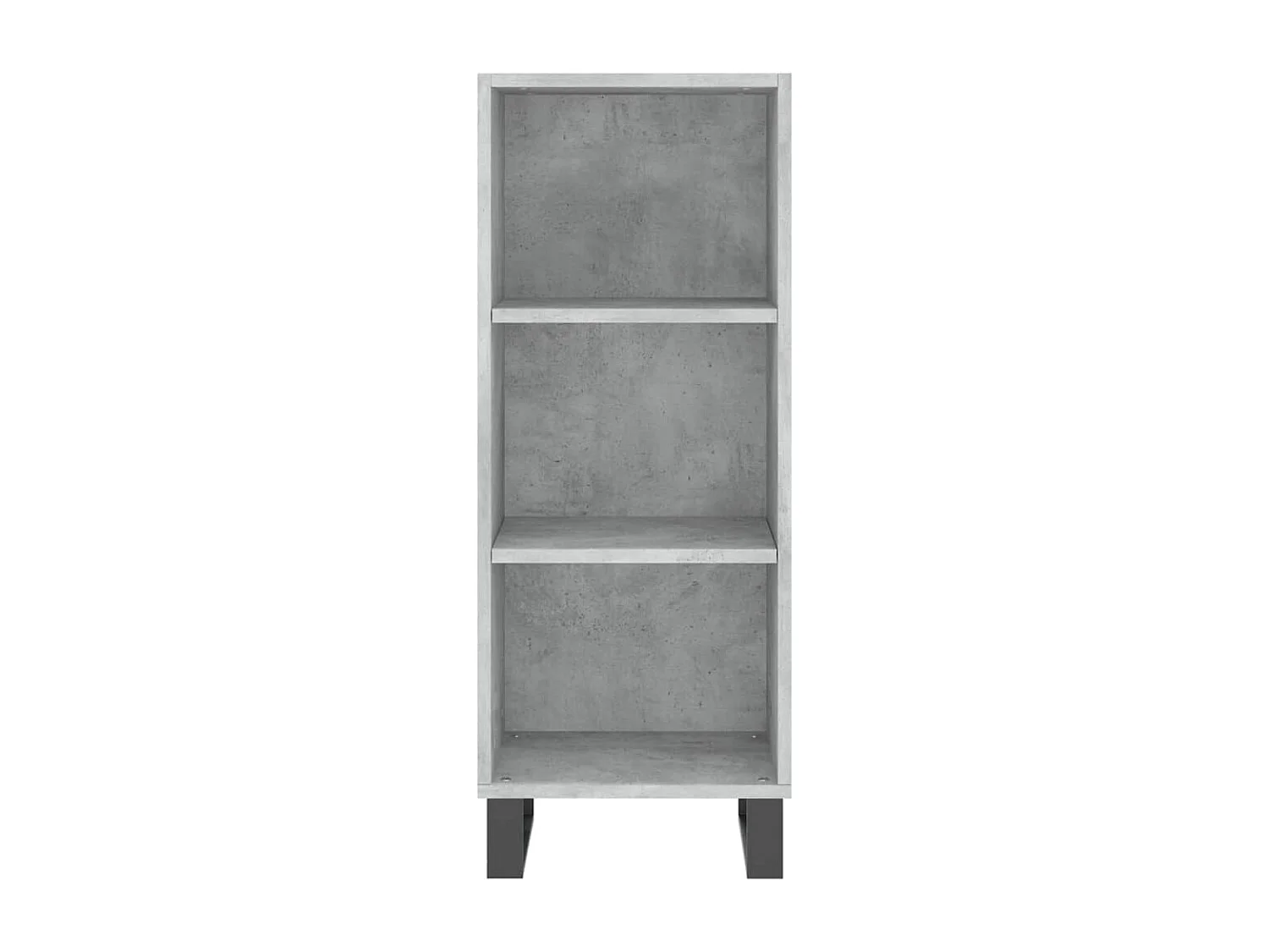 Buffet gris béton 34,5x32,5x90 cm bois d'ingénierie