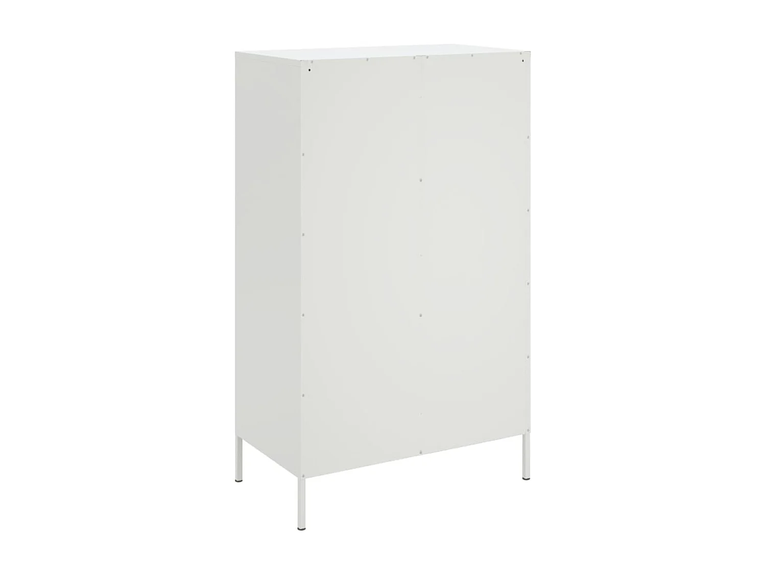 Buffet haut blanc 68x39x113 cm acier