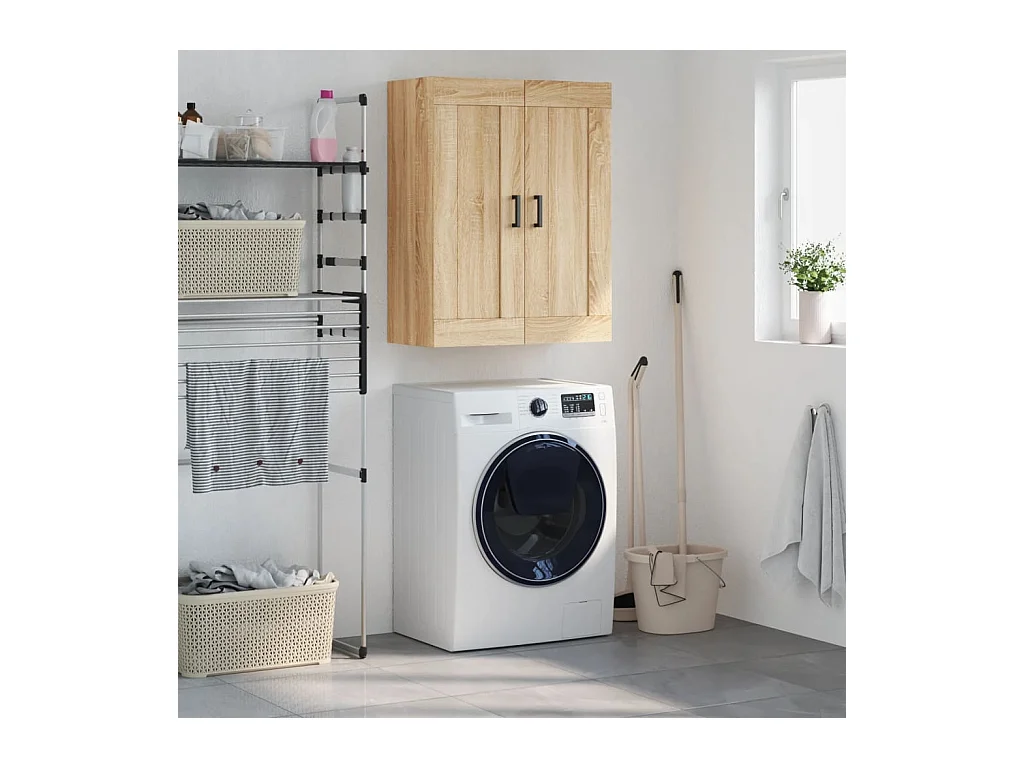 Armoire murale chêne sonoma 69,5x34x90 cm bois d'ingénierie