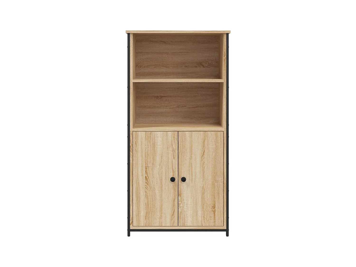 Credenza alta in rovere Sonoma 62x36x121,5 cm in legno ingegnerizzato
