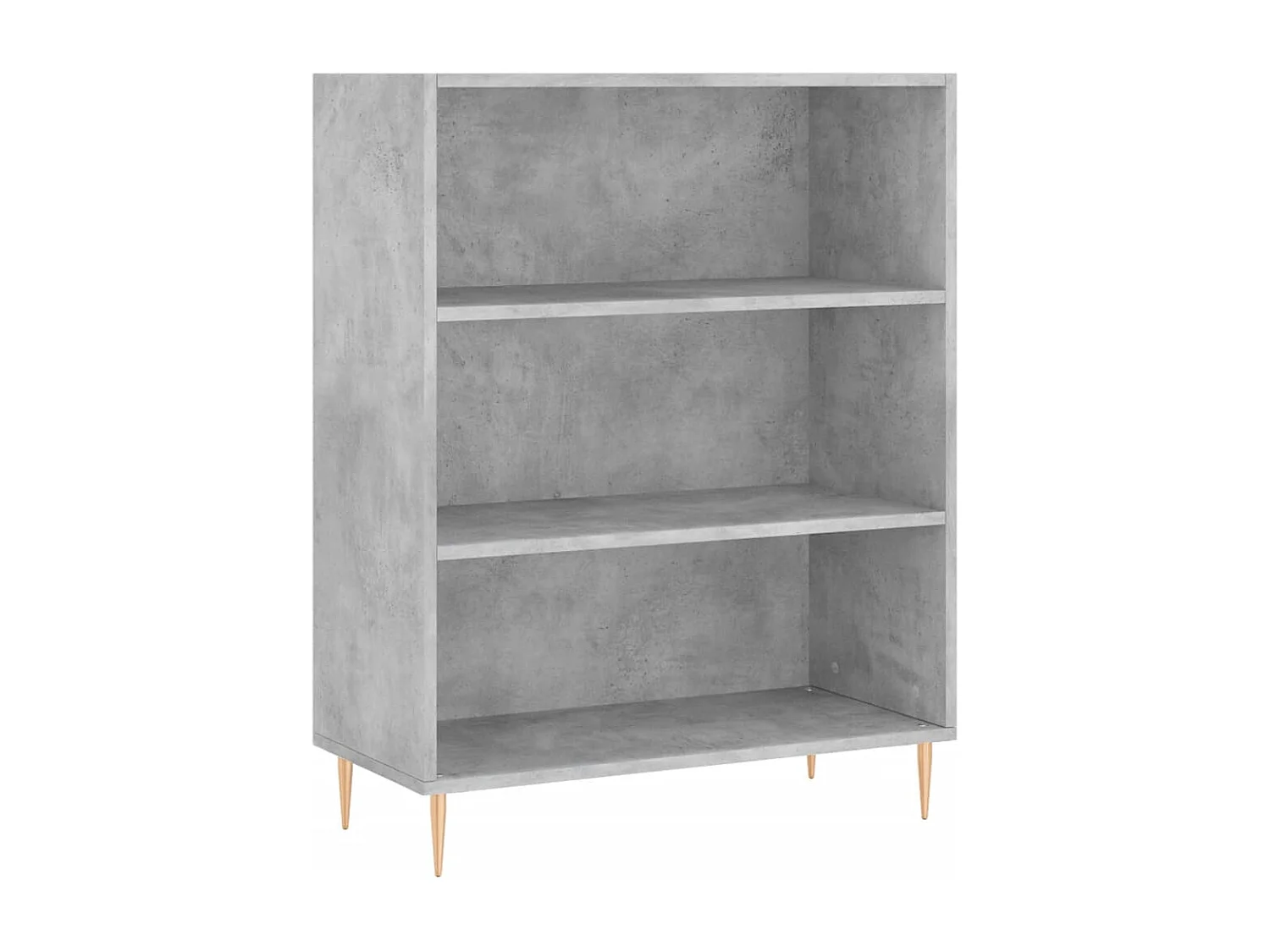 Buffet haut Gris béton 69,5x34x180 cm Bois d'ingénierie