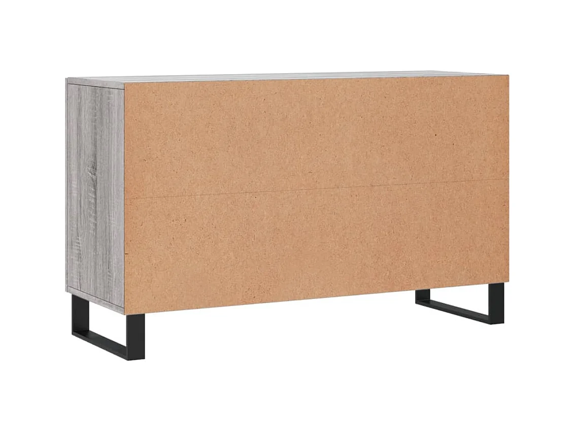 Buffet sonoma gris 100x36x60 cm bois d'ingénierie