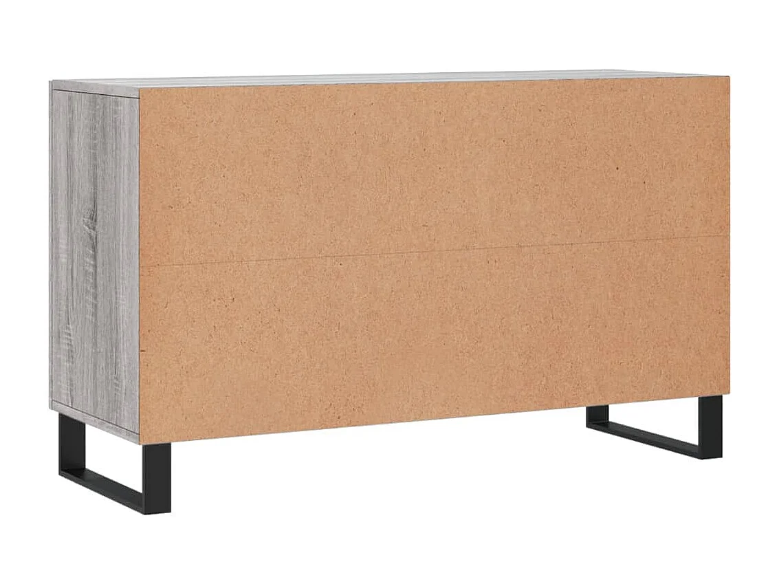 Buffet sonoma gris 100x36x60 cm bois d'ingénierie