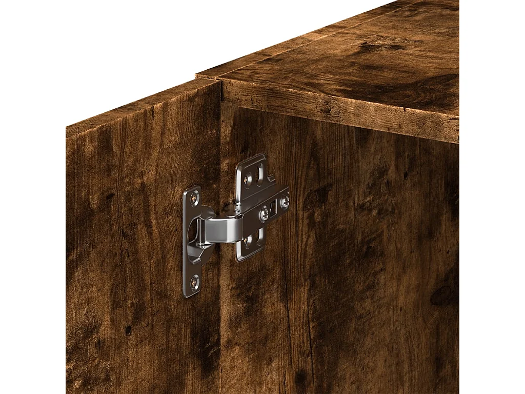 Armoire murale chêne fumé 40x42,5x40 cm bois d'ingénierie