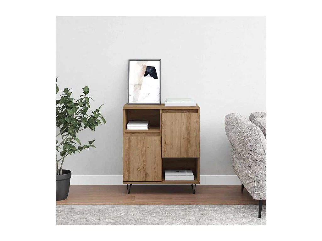 Buffet chêne artisanal 60 x 35 x 70 cm Bois d'ingénierie