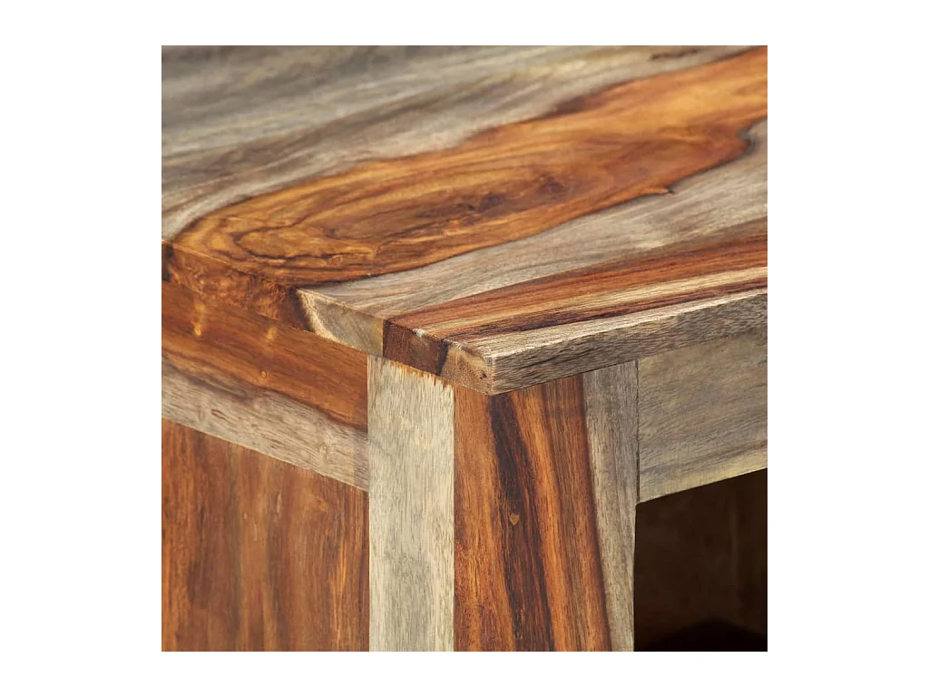 Buffet Gris 100x30x50 cm Bois massif