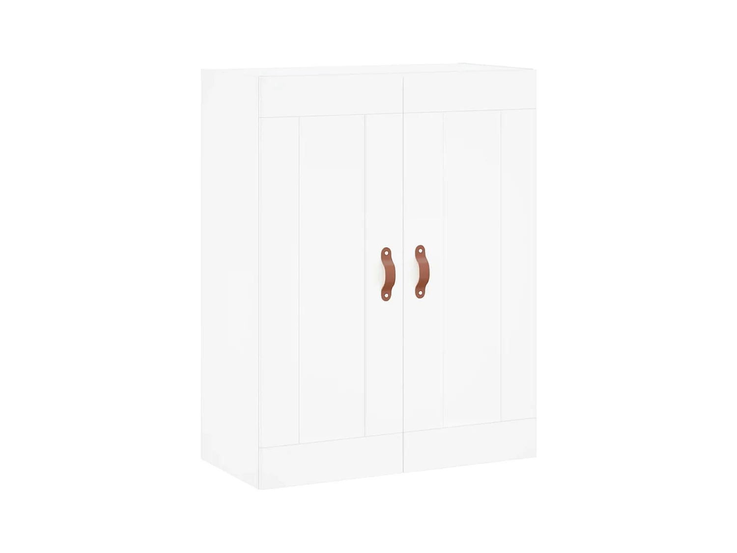 Wit hoog dressoir 69,5x34x180 cm Technisch hout