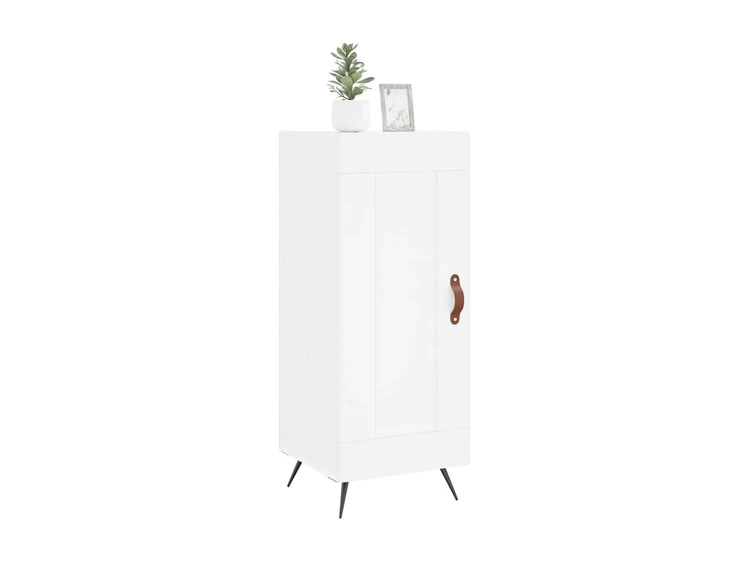 Buffet blanc 34,5x34x90 cm bois d'ingénierie