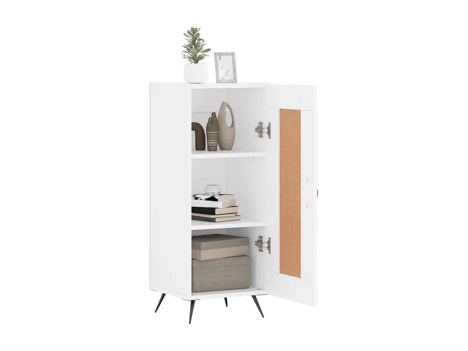 Buffet blanc 34,5x34x90 cm bois d'ingénierie