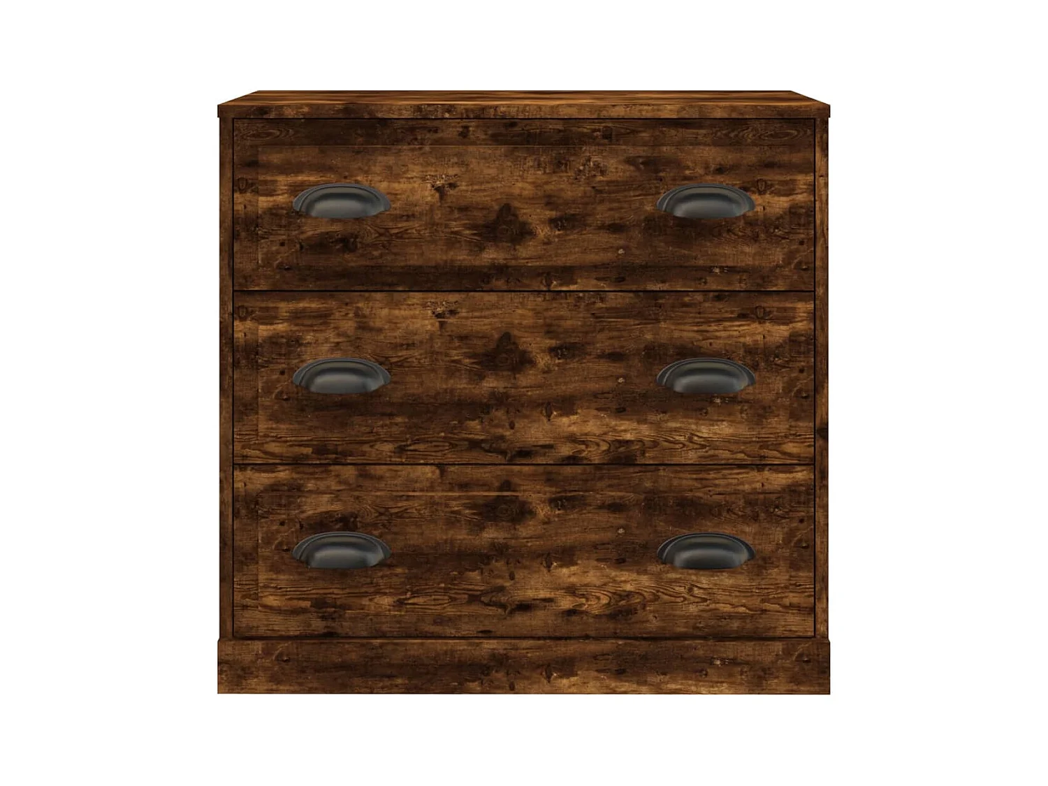 Credenza in rovere affumicato 70x35,5x67,5 cm in legno ingegnerizzato