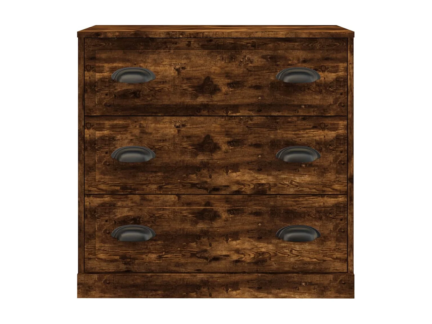 Buffet chêne fumé 70x35,5x67,5 cm bois d'ingénierie