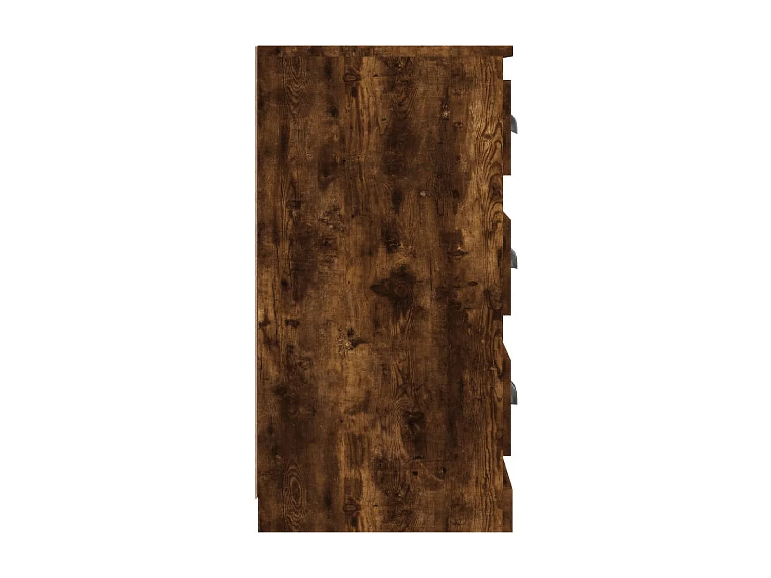 Buffet chêne fumé 70x35,5x67,5 cm bois d'ingénierie