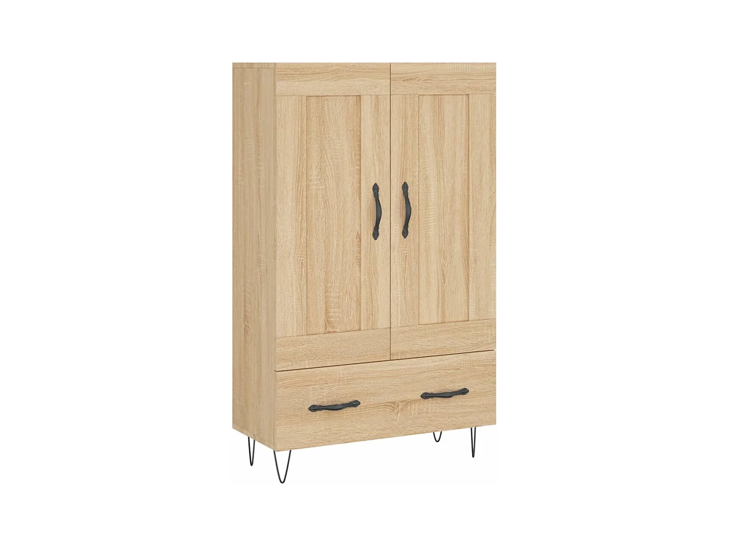 Buffet haut chêne sonoma 69,5x31x115 cm bois d'ingénierie