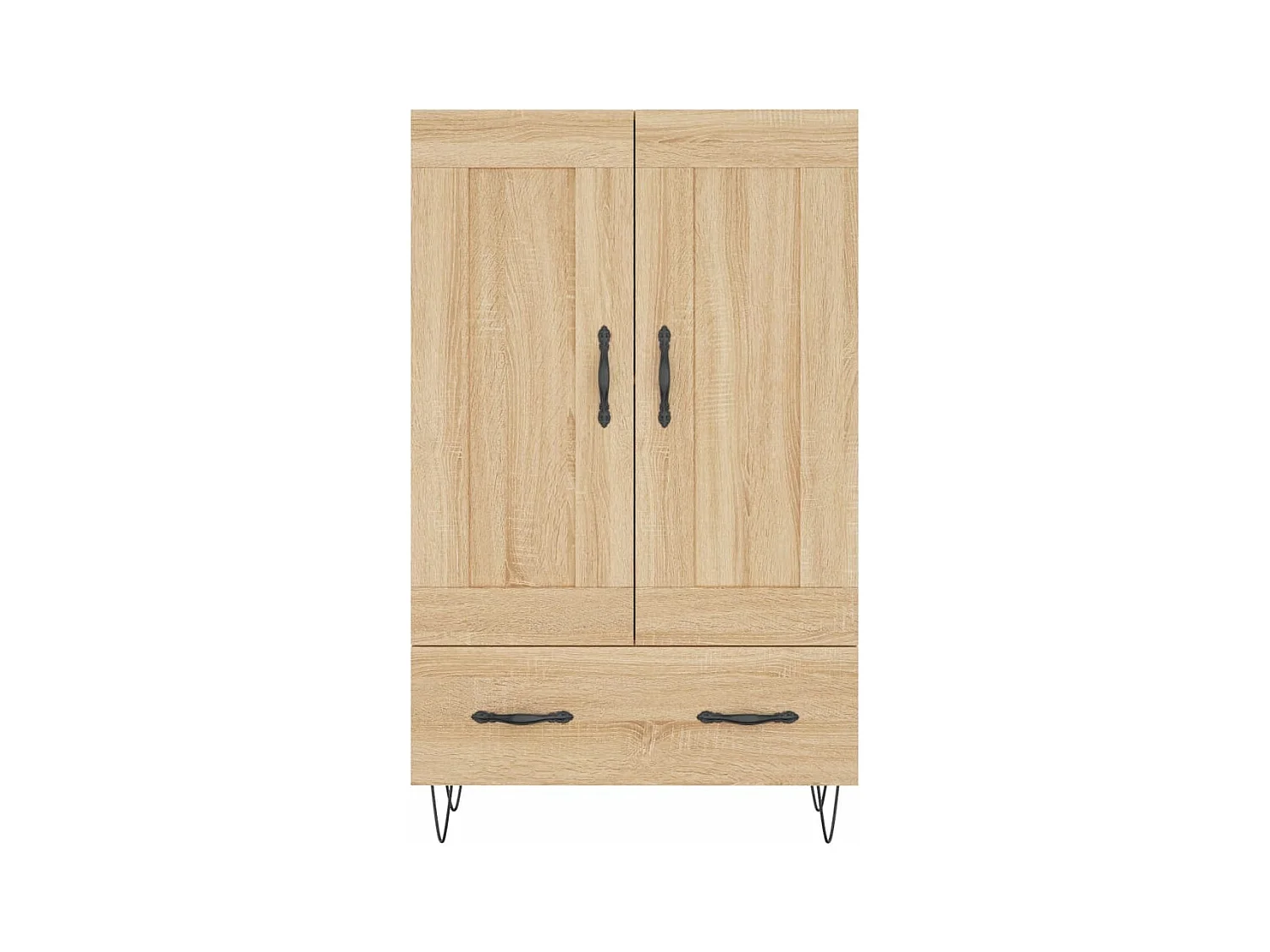 Buffet haut chêne sonoma 69,5x31x115 cm bois d'ingénierie