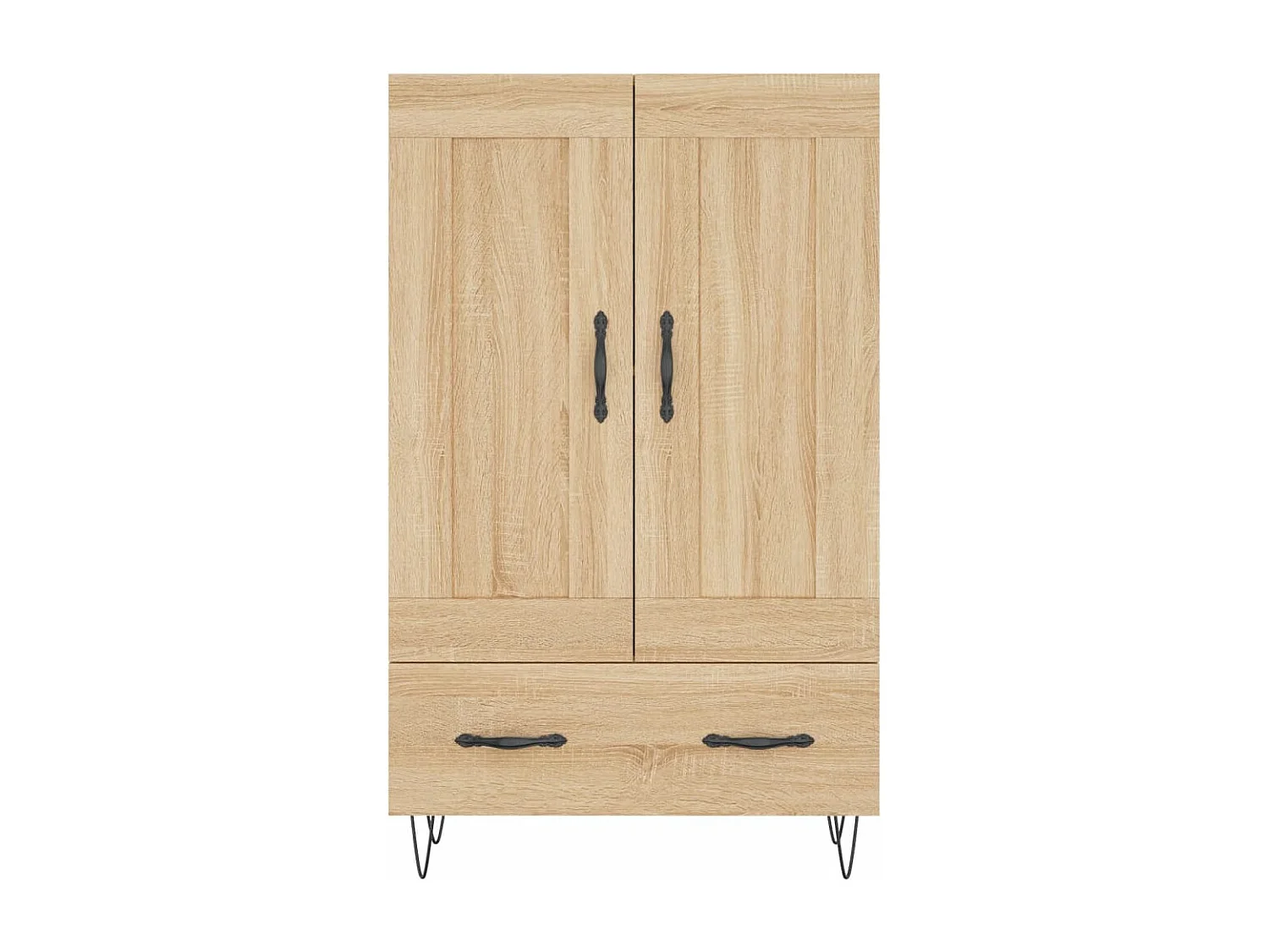 Buffet haut chêne sonoma 69,5x31x115 cm bois d'ingénierie