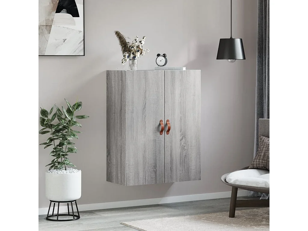 Armoire murale sonoma gris 69,5x34x90 cm