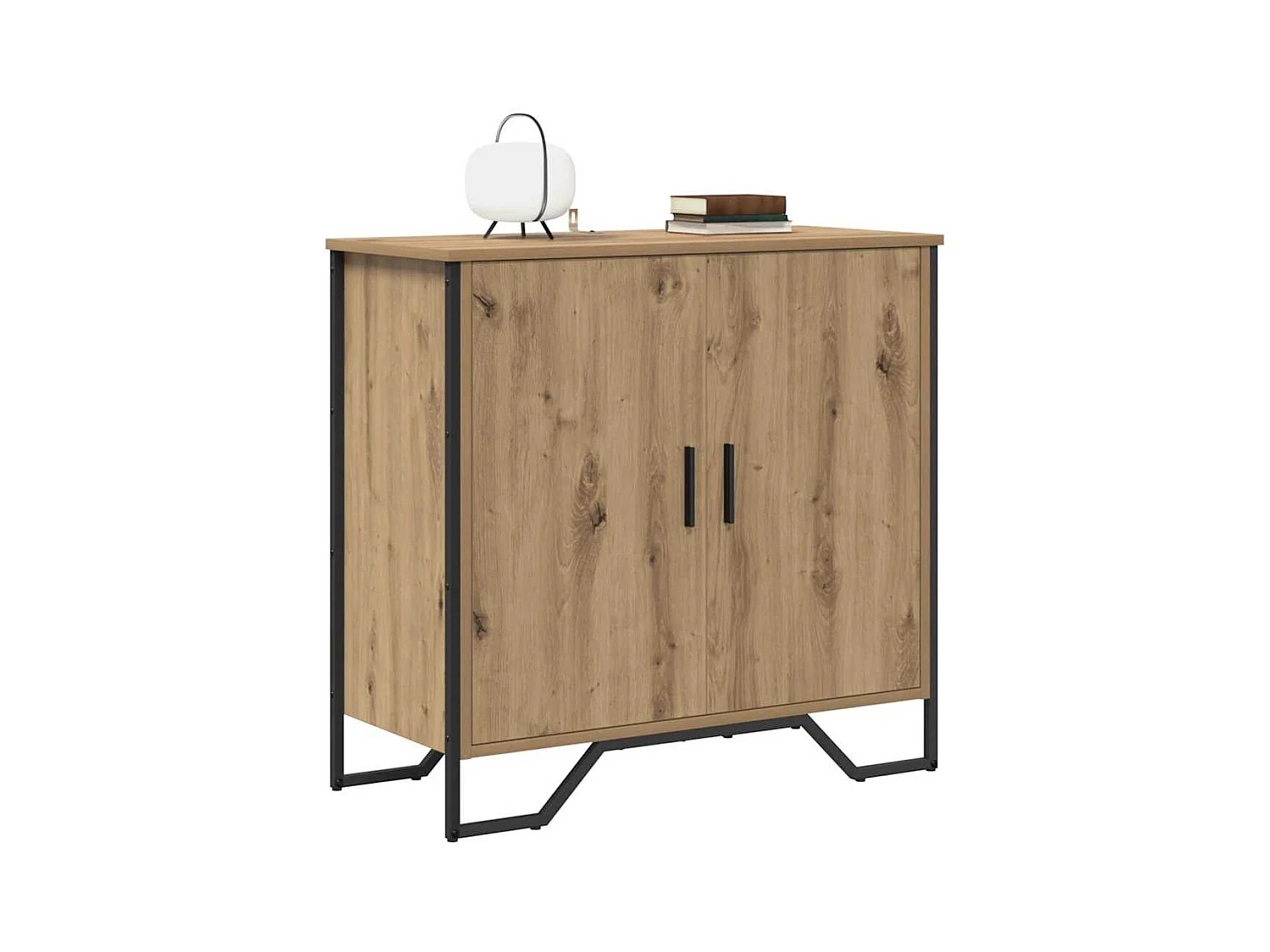 Credenza in rovere realizzata a mano 78 x 35,5 x 74,5 cm Legno ingegnerizzato