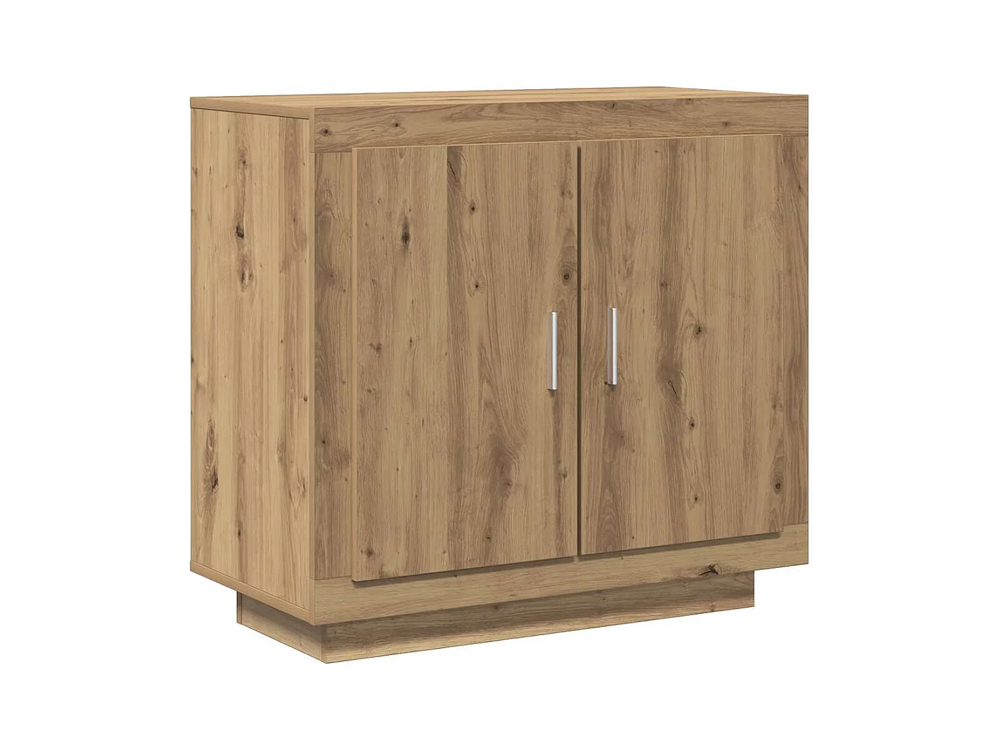 Buffet chêne artisanal 80x40x75 cm bois d'ingénierie