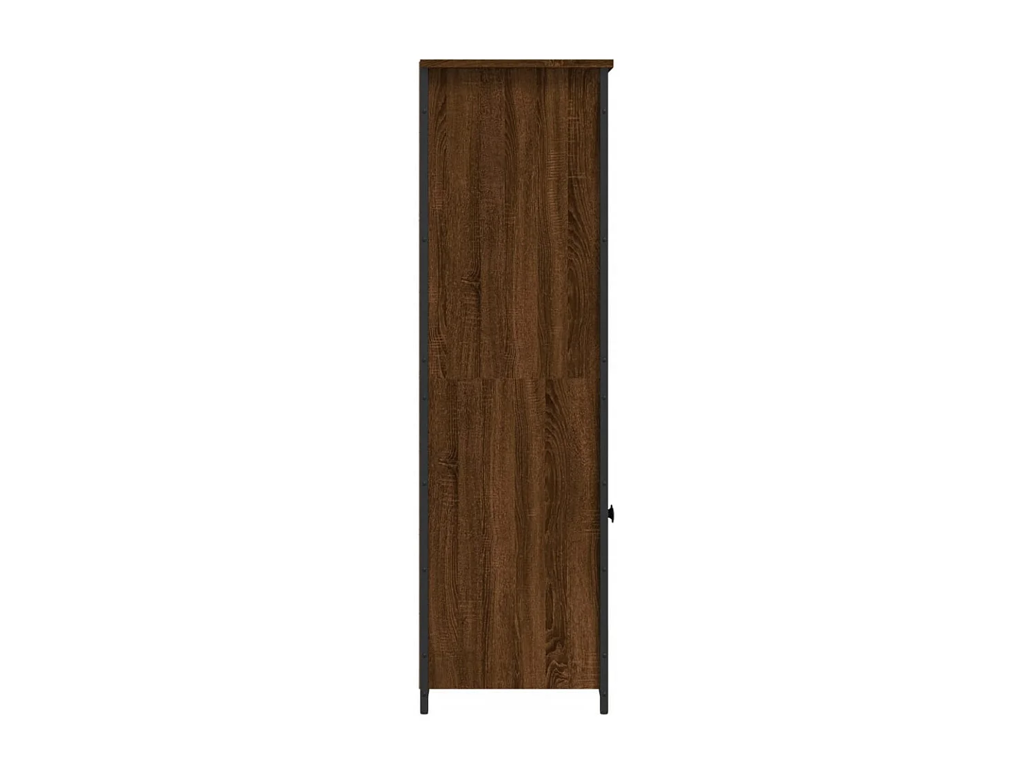 Buffet haut chêne marron 62x36x121,5 cm bois d'ingénierie