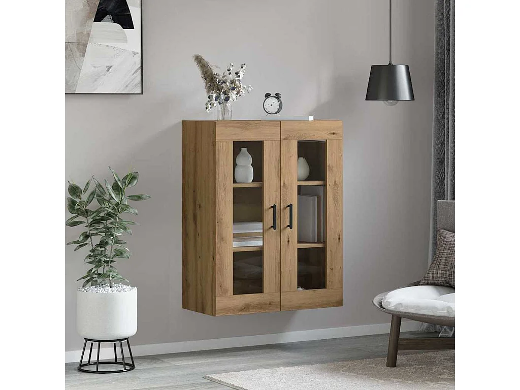 Credenza marrone 69,5 x 34 x 90 cm in legno ingegnerizzato