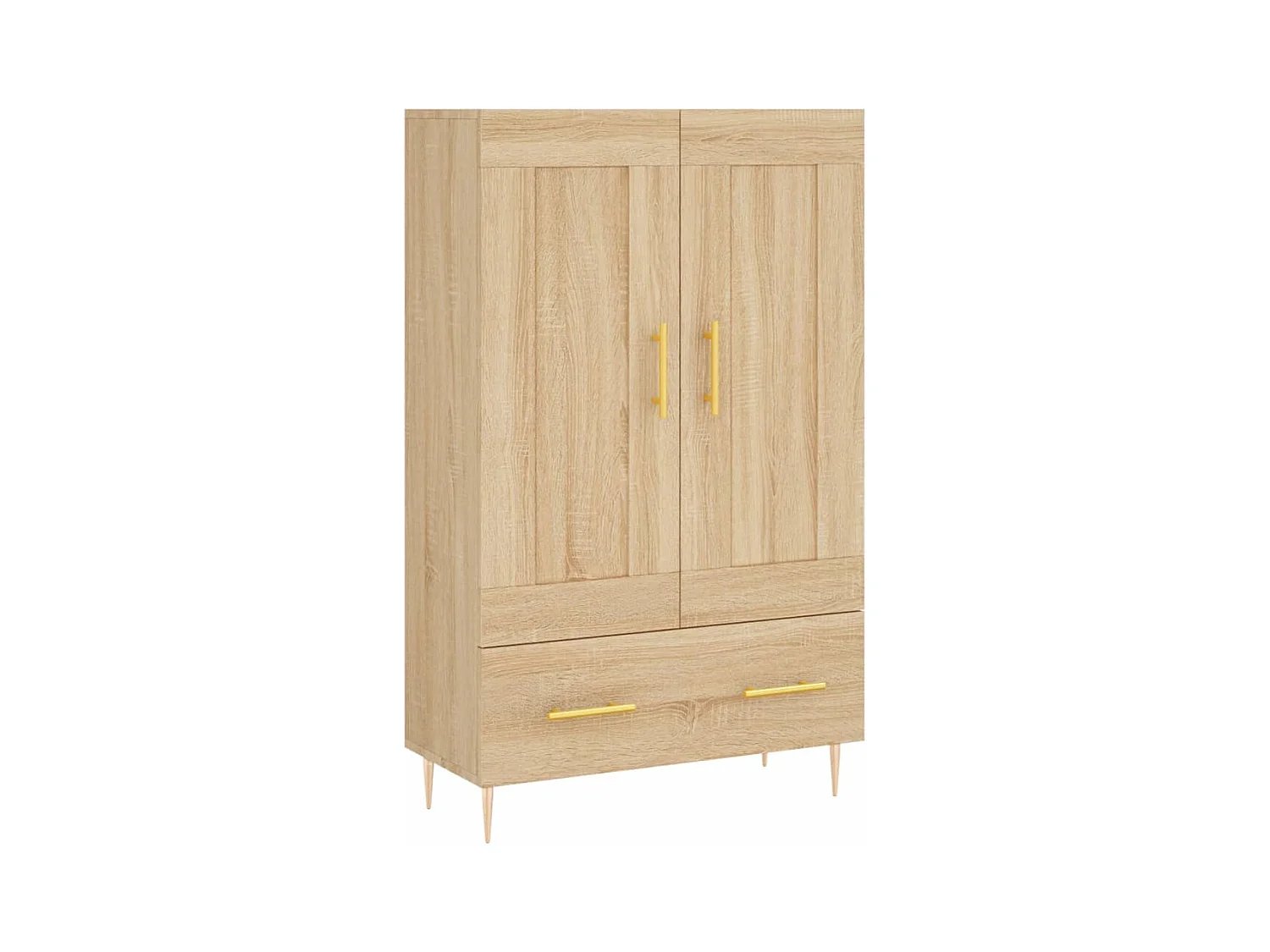 Buffet haut chêne sonoma 69,5x31x115 cm bois d'ingénierie