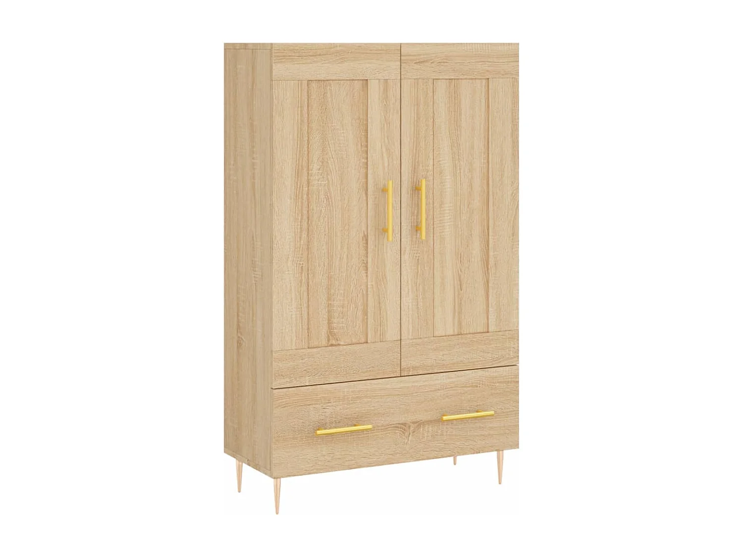 Buffet haut chêne sonoma 69,5x31x115 cm bois d'ingénierie