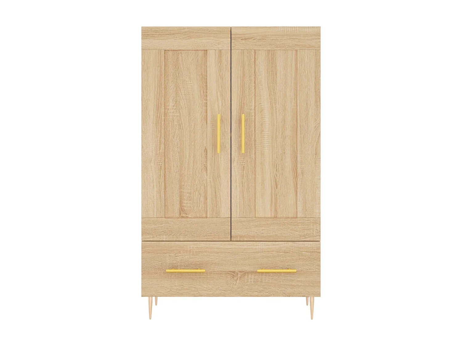 Buffet haut chêne sonoma 69,5x31x115 cm bois d'ingénierie