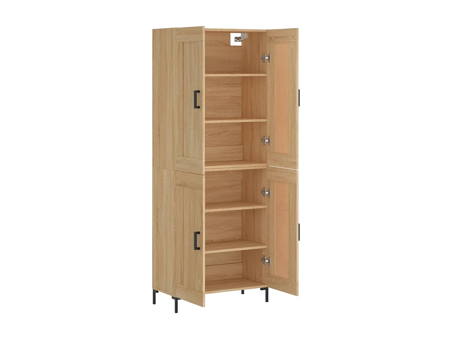 Hoog dressoir Sonoma eiken 69,5x34x180 cm Technisch hout