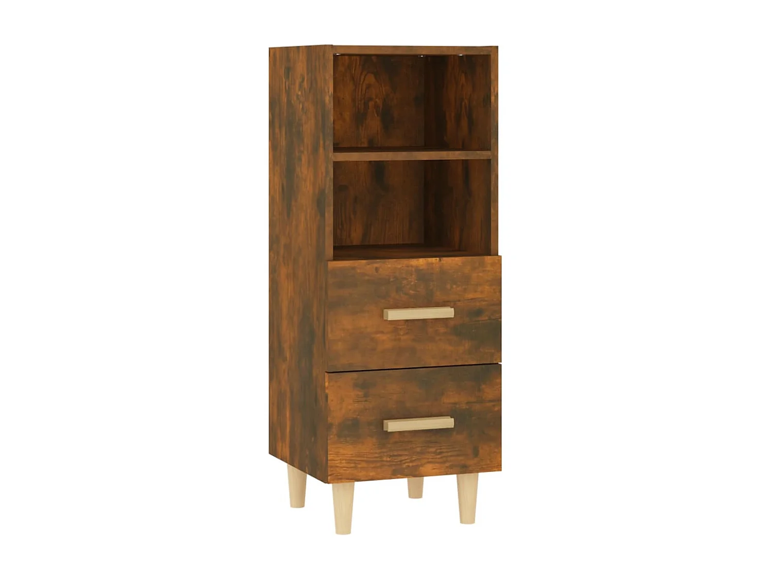 Buffet Chêne fumé 34,5x34x90 cm Bois d'ingénierie