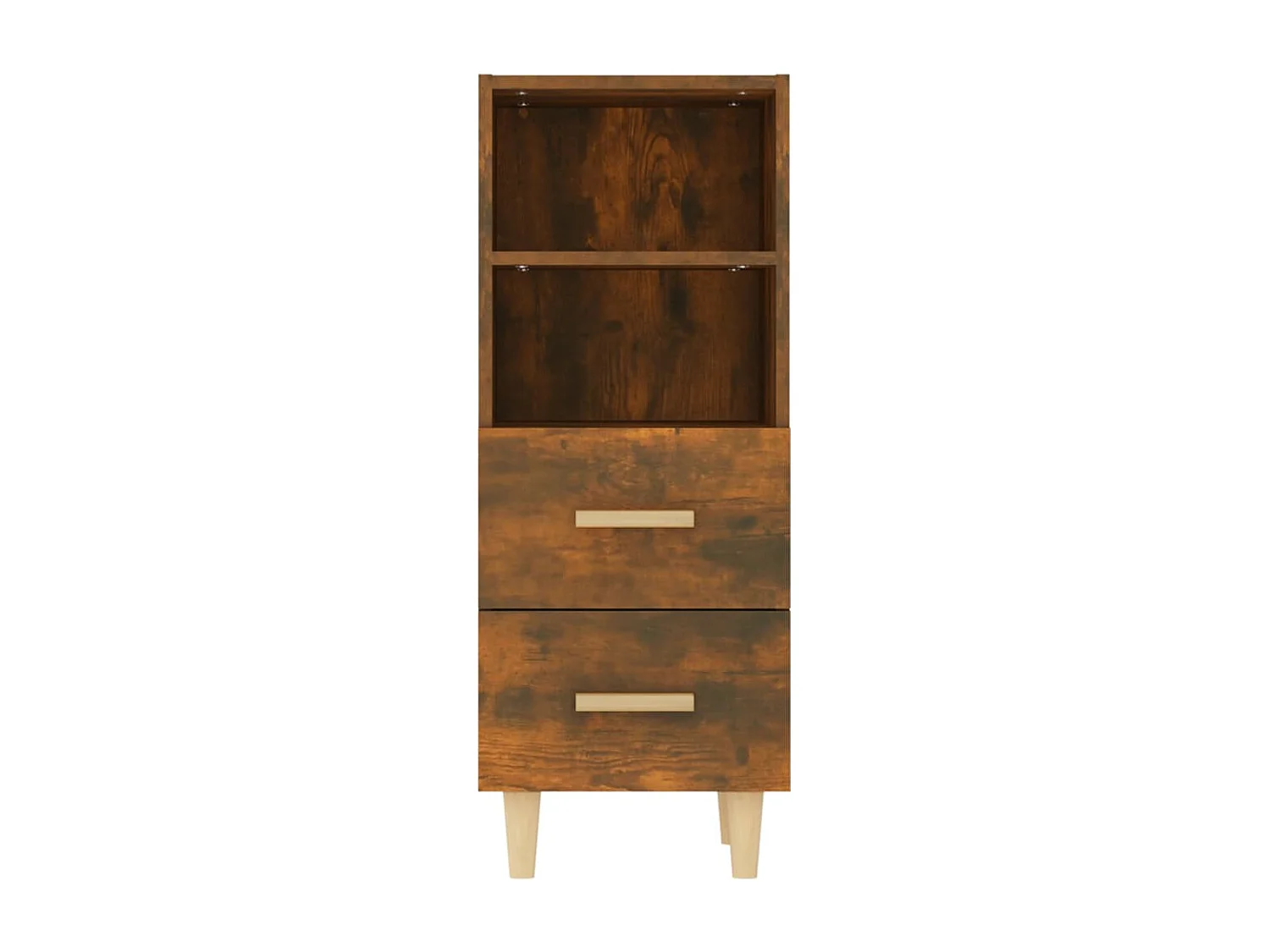 Buffet Chêne fumé 34,5x34x90 cm Bois d'ingénierie