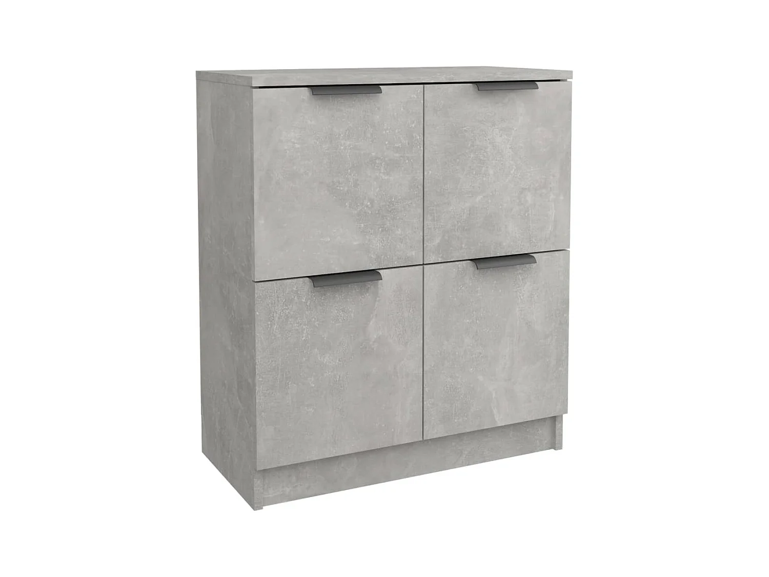 Dressoirs 2 stuks Betongrijs 60x30x70 cm Technisch hout