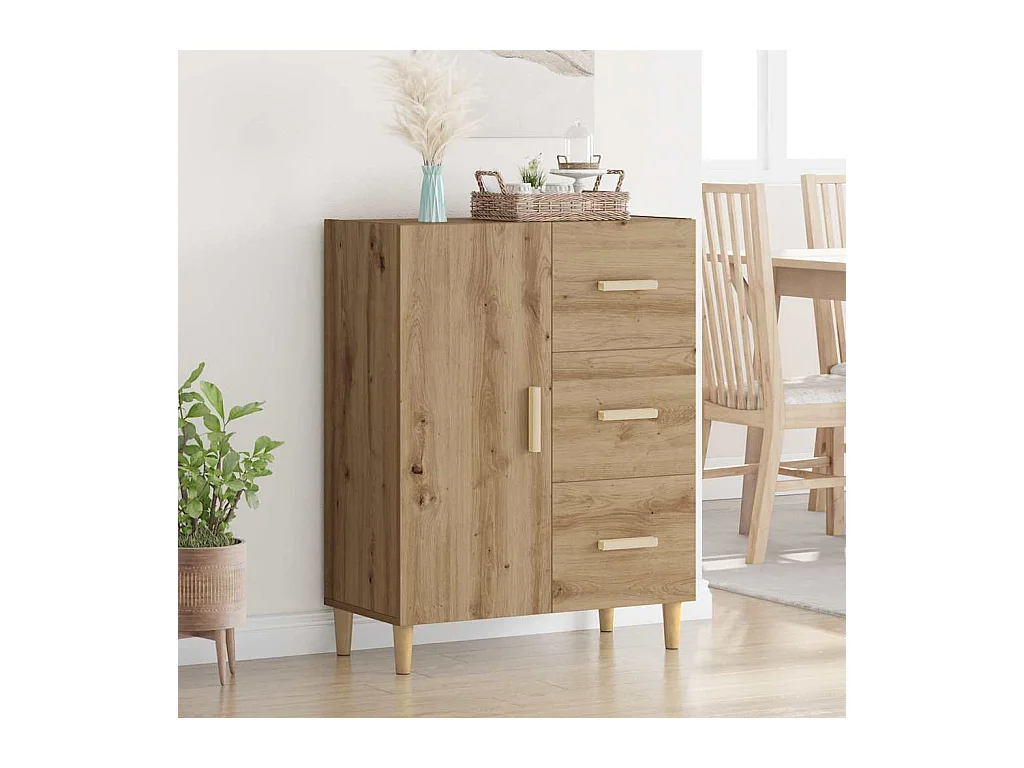 Buffet chêne artisanal 34 x 69.5 x 90 cm Bois d'ingénierie