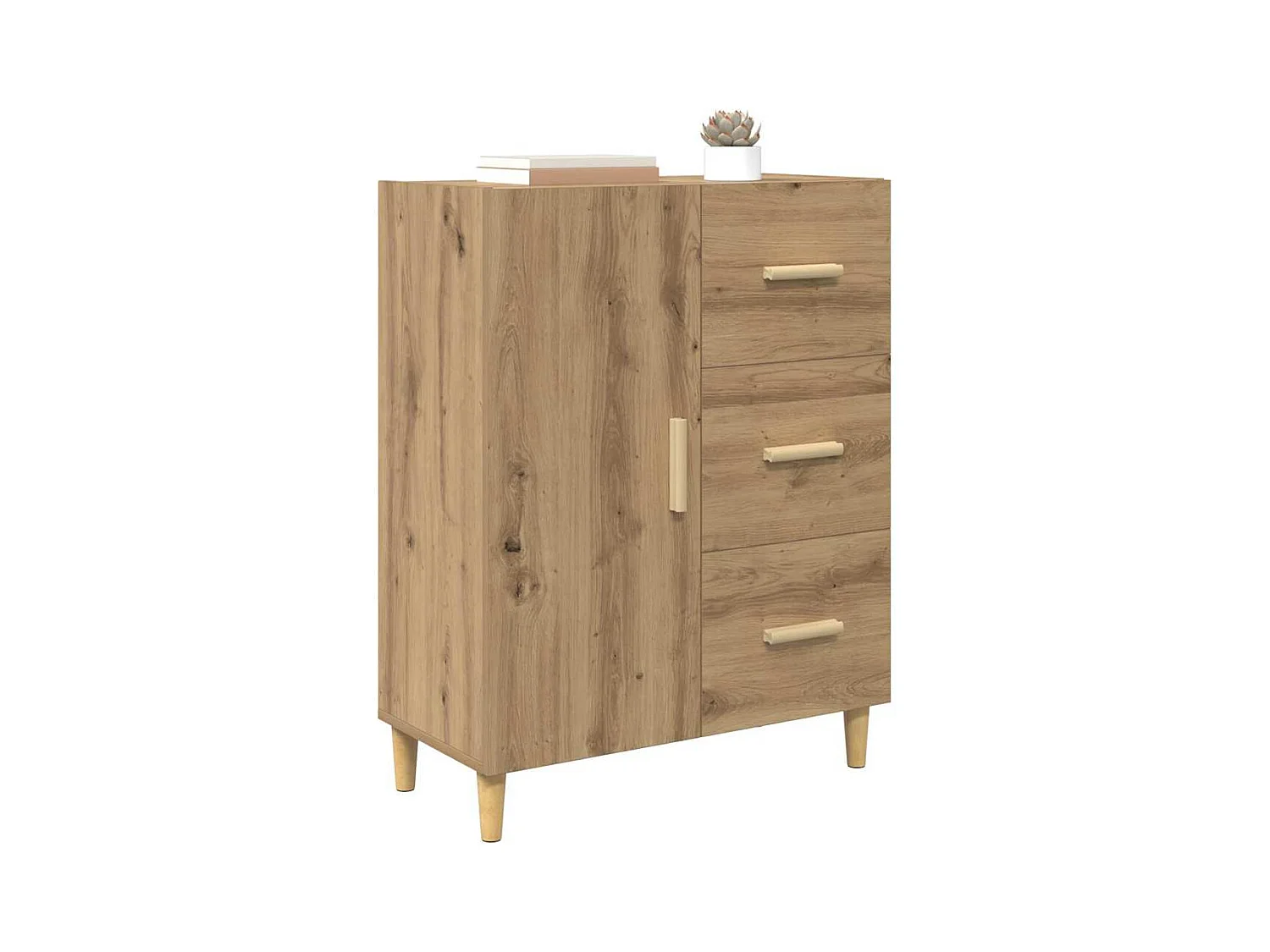 Buffet chêne artisanal 34 x 69.5 x 90 cm Bois d'ingénierie