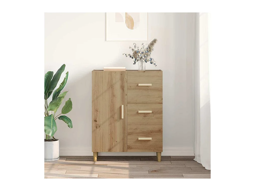 Buffet chêne artisanal 34 x 69.5 x 90 cm Bois d'ingénierie