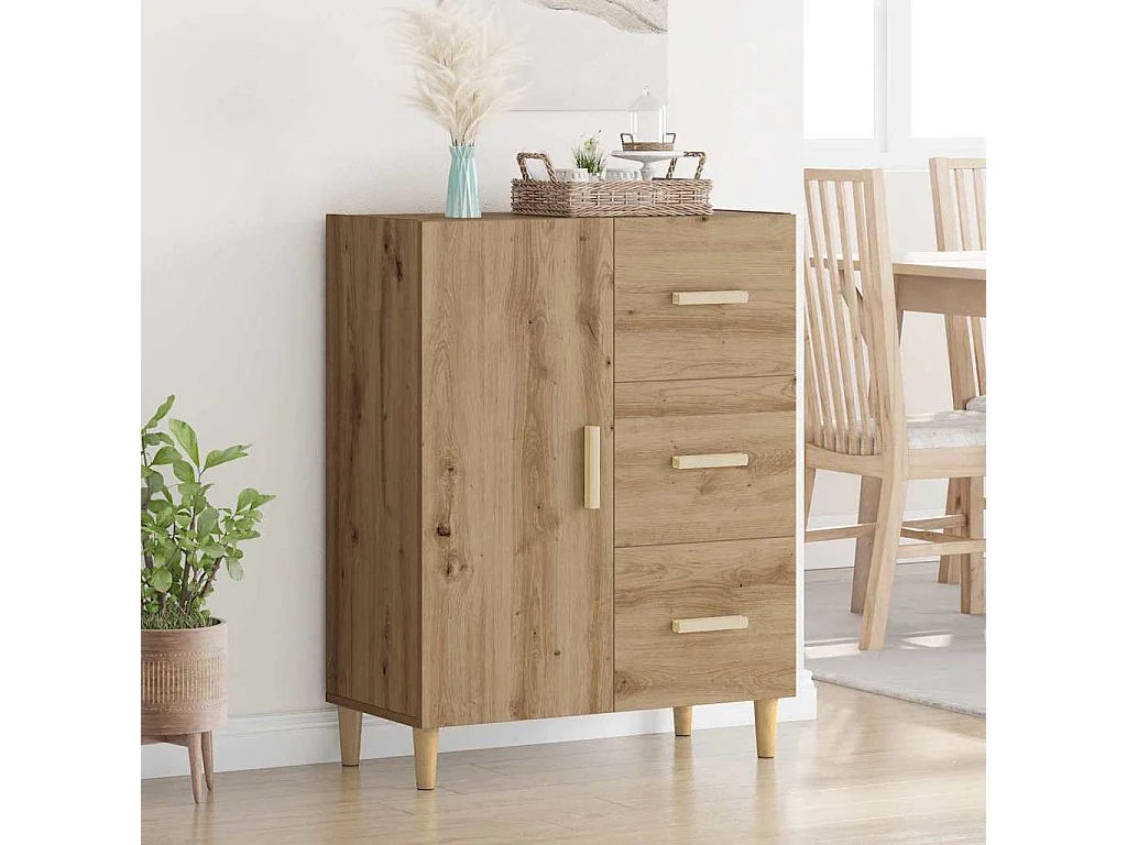 Buffet chêne artisanal 34 x 69.5 x 90 cm Bois d'ingénierie