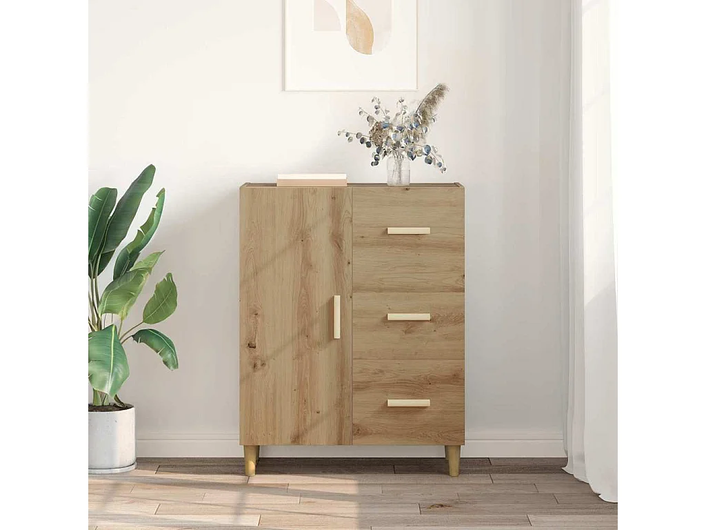 Buffet chêne artisanal 34 x 69.5 x 90 cm Bois d'ingénierie