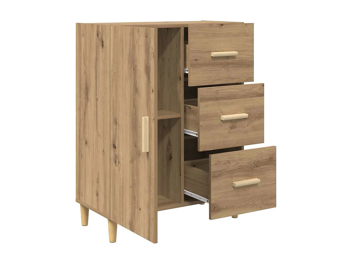 Buffet chêne artisanal 34 x 69.5 x 90 cm Bois d'ingénierie