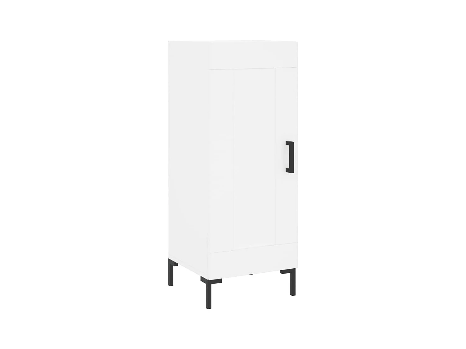 Credenza alta bianca 34,5x34x180 cm Legno ingegnerizzato