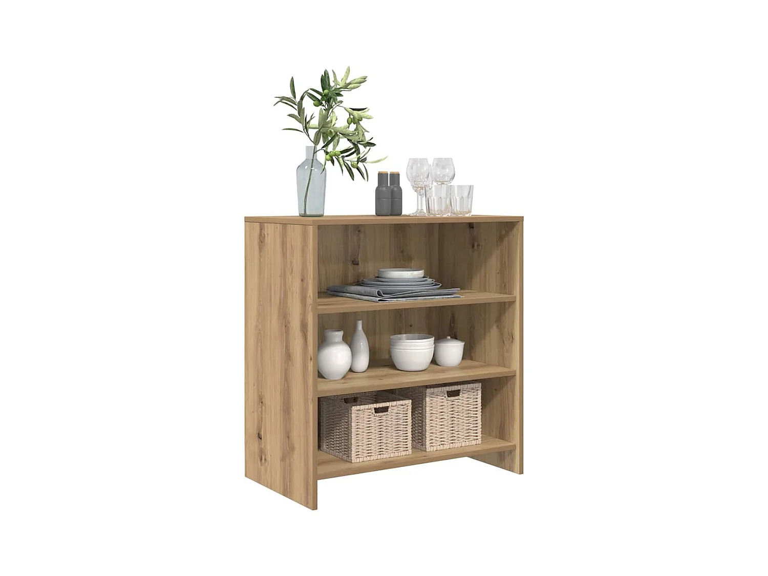 Credenza marrone 70 x 41 x 75 cm in legno ingegnerizzato