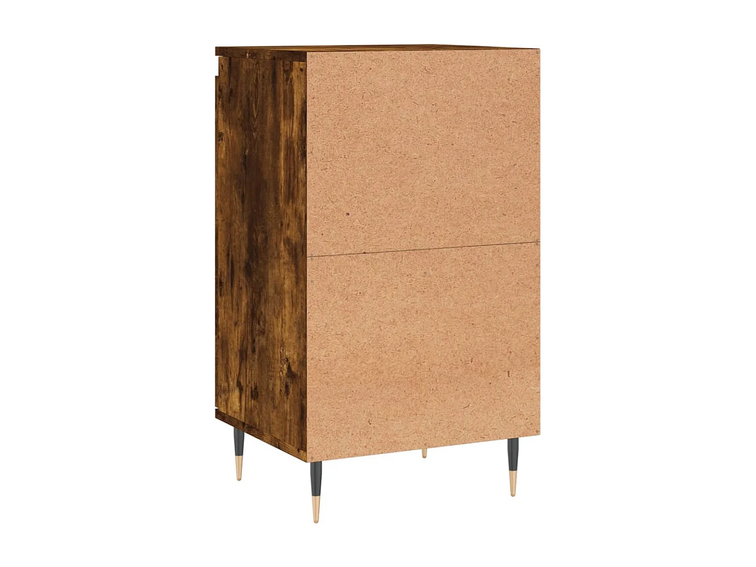 Buffet chêne fumé 40x35x70 cm bois d'ingénierie