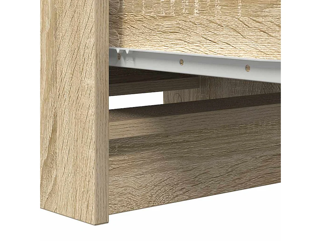 Sonoma eiken dressoir 37,5x35x99 cm bewerkt hout